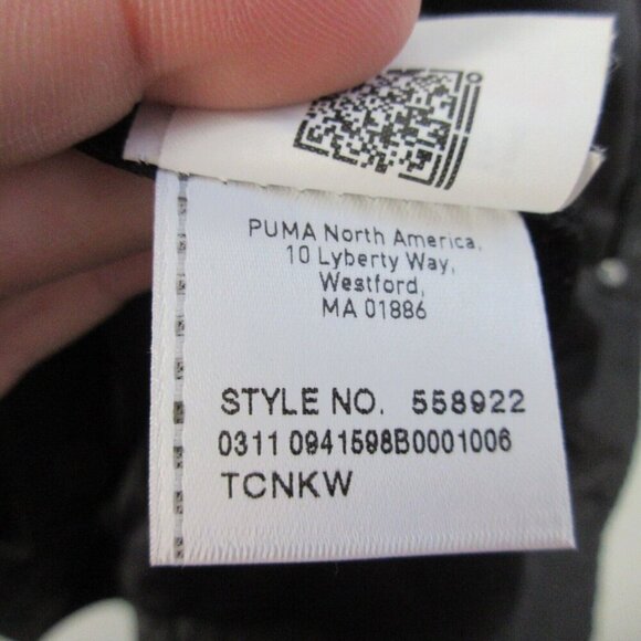 Ferrari Puma Bomber Jacket Women M Black Zip Mesh y2k R Moto Biker Racing 294 - Picture 5 of 16